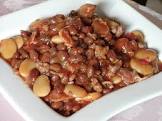 baked adzuki beans with eggplant and tomatoes