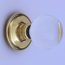 Clear Ball Glass Door Knobs Mortice Or