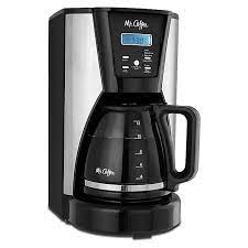Use the hour and minute buttons to set time taking note of am & pm. Mr Coffee 12 Cup Programmable Coffee Maker In Chrome Black Bed Bath Beyond