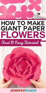 how to make giant paper flowers easy