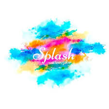 Free Watercolor Splashes Vector Art