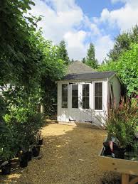 contemporary garden shed and building