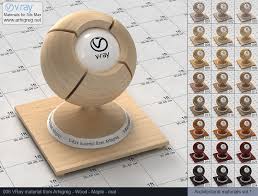 vray material wood maple mat