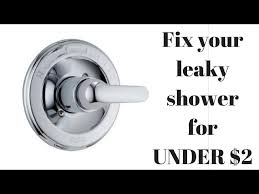 leaky delta single handle shower faucet