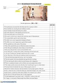 Worksheet will open in a new window. Norman Rockwell S Painting Ruby Bridges Worksheet