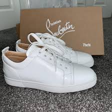 Mens Christian Louboutin White Shoes In A Size 42 Depop