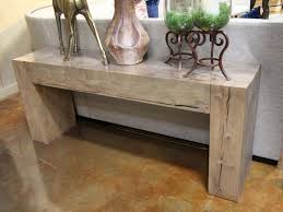 Natural Oak Wood Console Table