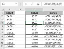 excel ceiling function