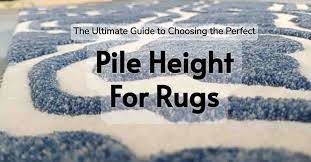 1 guide pile height for rugs low vs