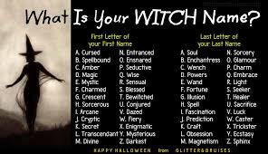 The order that the characters are seen or mentioned is from the american version of the book. What Is Your Witch Name Witch Names Witch Name Generator Name Generator