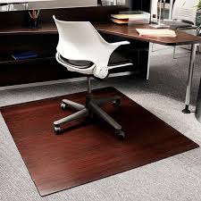 bamboo roll up office chair mat