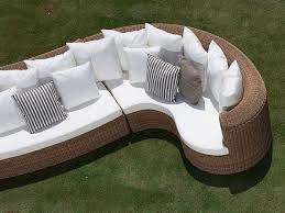 cloe curved garden sofa cloe