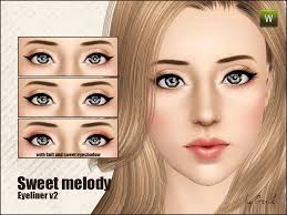 sweet melody eyeliner v2 the sims 3
