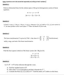 Question 1 Find An Orthonormal Basis