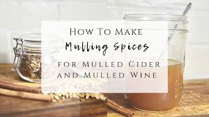 mulled cider and mulled wine
