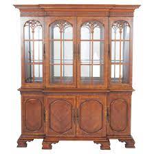 gany wood china cabinet hutch for
