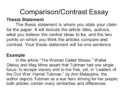 What Are Some Good Compare And Contrast Essays