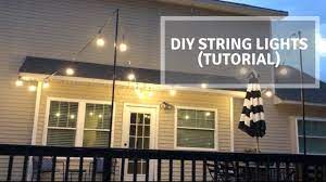 how to hang string lights tutorial