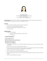 Writing An Objective In A Resume Sample Objective On A Resumes