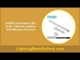 Asoko Dimmable Led Under Cabinet Lighting With Mem Youtube