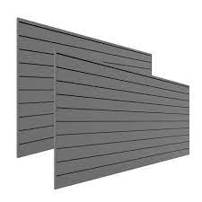Slat Wall Panel Set Light Grey