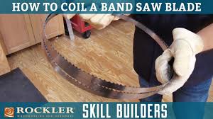 how to coil and band saw blades