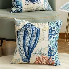 Decorative Nautical Conch Cushion