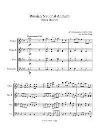 Package includes.pdf sheet music,.mid and.synthesia files for use in synthesia and.mp3 to listen to this masterpiece! Russian National Anthem String Quartet By Alexander Vasilyevich Alexandrov Digital Sheet Music For Score Set Of Parts Download Print S0 291985 Sheet Music Plus