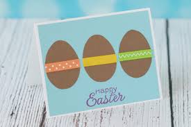 Diy easter card with 'easter egg garland'. 10 Simple Diy Easter Cards Rose Clearfield