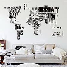 Map Letter Wall Stickers Letters Map