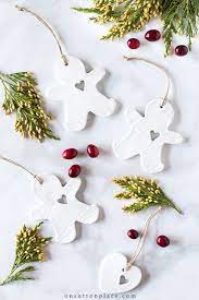 diy air dry clay christmas ornaments