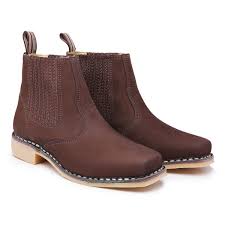 Bota Vira Francesa Country Marrom | PÉ DE COURO