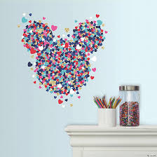 Minnie Mouse Heart Confetti Decals With