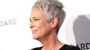 Jamie lee curtis is a great ad for short hair for older women! Jamie Lee Curtis Sets Pulses Racing In Black Jumpsuit With Very Daring Neckline Starts At 60