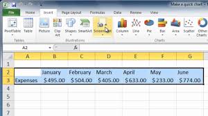 Excel 2010 Make A Quick Chart