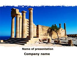 Ruins Of Ancient Greek Temple Presentation Template For