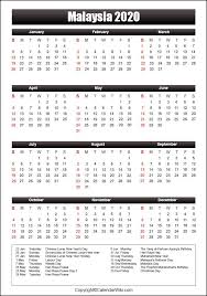 Further theory just for calendar 2020 pdf malaysia is malaysia holidays calendar templates excel printable calendar 2020 with malaysia holidays. Printable Malaysia Calendar 2020 With Holidays Public Holidays