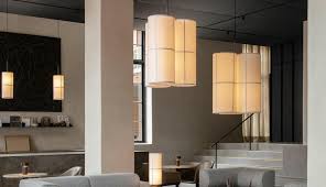 A Modern Stripped Interpretation Of A Traditional Japanese Rice Paper Lantern Menu Hashira Cluster Pendant Lamp Design By Norm Architects Interior 3000