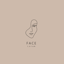 vector minimal face linear artistic