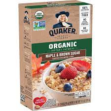 quaker instant oatmeal usda organic