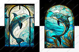 Stained Glass Sea Life Backgrounds