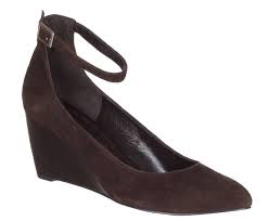 Enzo Angiolini Womens Brown Suede Point Toe Wedge