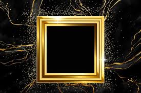 black gold frame images free