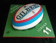 rugby ball cake tin kids party hire