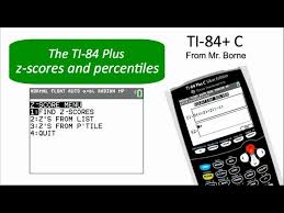 z scores and percentiles on the ti 84