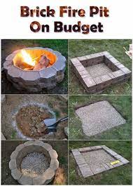 Diy Outdoor Fireplace Brick Fire Pit