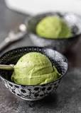 How much caffeine is in green tea ice cream?