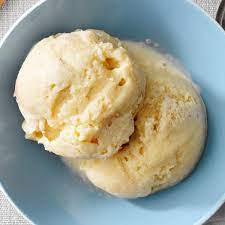 no churn eggnog soft serve ice cream