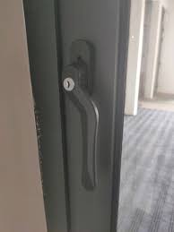 Black 22mm Aluminum Glass Sliding Door