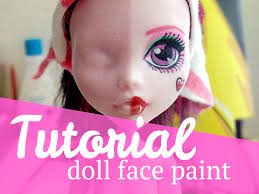 tutorial doll face paint mj hsu art
